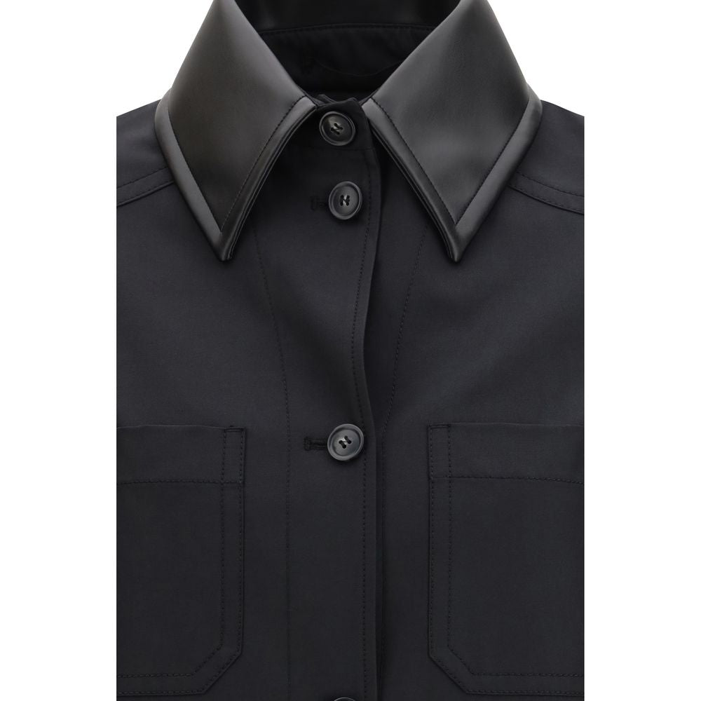 Max Mara Black Polyester Pattern Shirt | Regal Royce