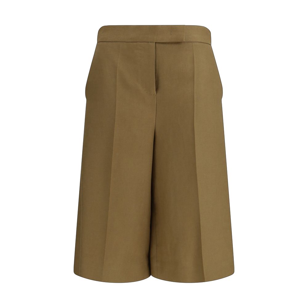 Max Mara Bicolor Linen Bermuda Shorts | Regal Royce