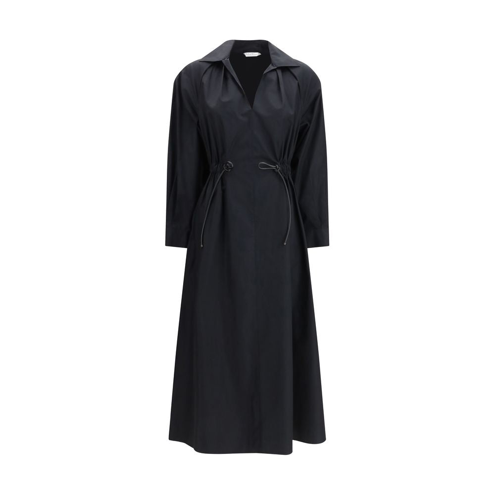 Max Mara Black Cotton Casual Dress | Regal Royce