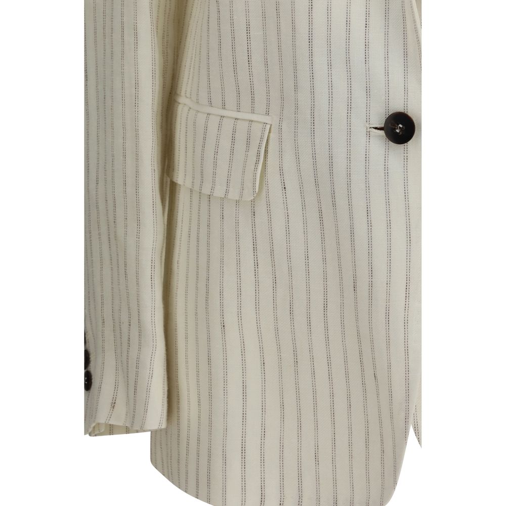 Max Mara Beige Linen Blazer | Regal Royce