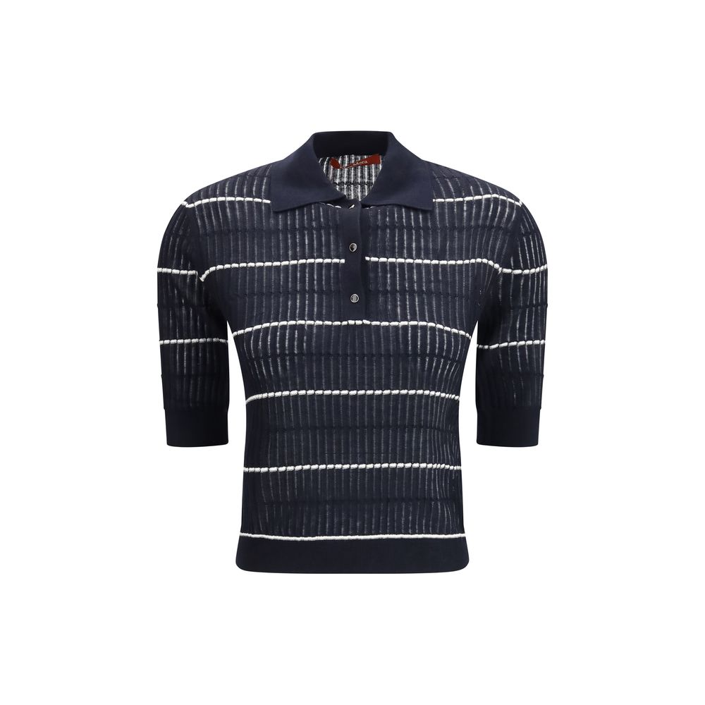 Max Mara Blue Silk Polo Shirt | Regal Royce