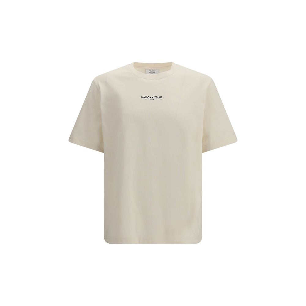 Maison Kitsuné Beige Cotton T-Shirt | Regal Royce