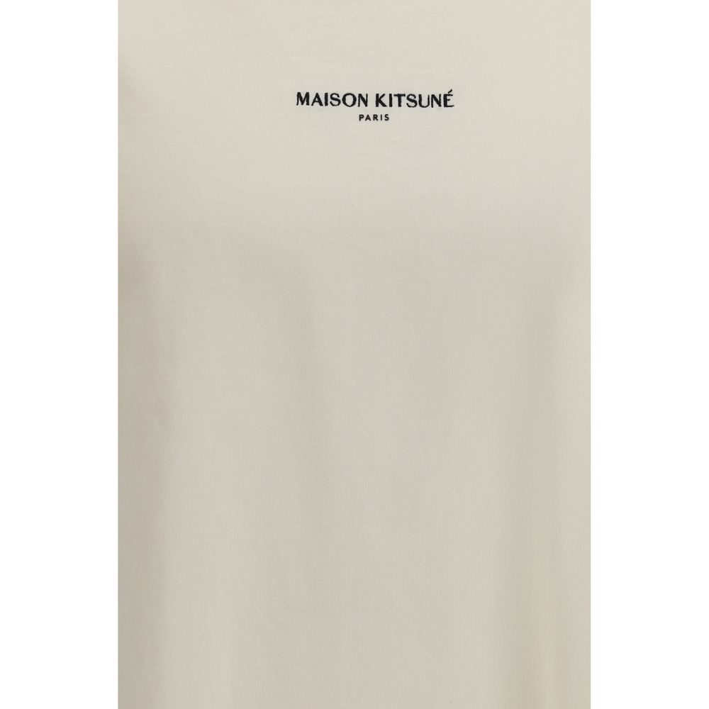 Maison Kitsuné Beige Cotton T-Shirt | Regal Royce