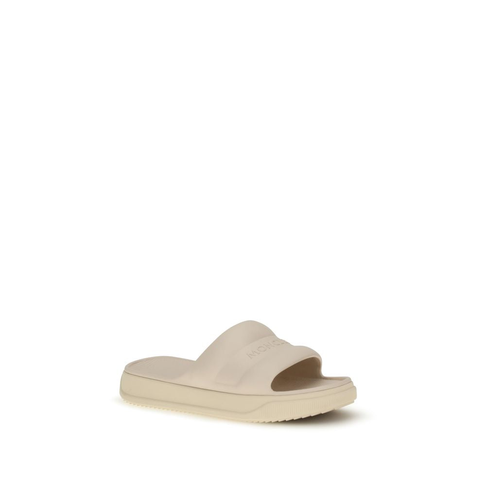 Moncler Beige Rubber Slippers | Regal Royce