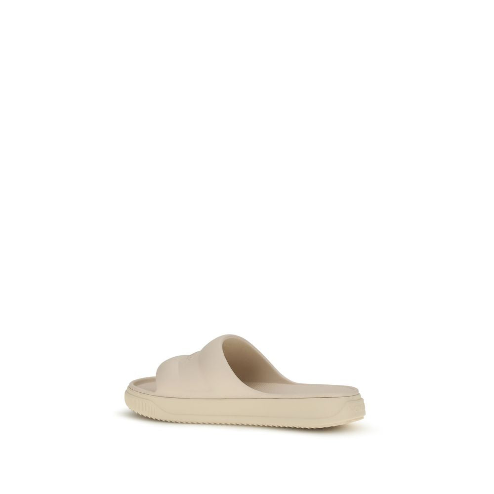 Moncler Beige Rubber Slippers | Regal Royce