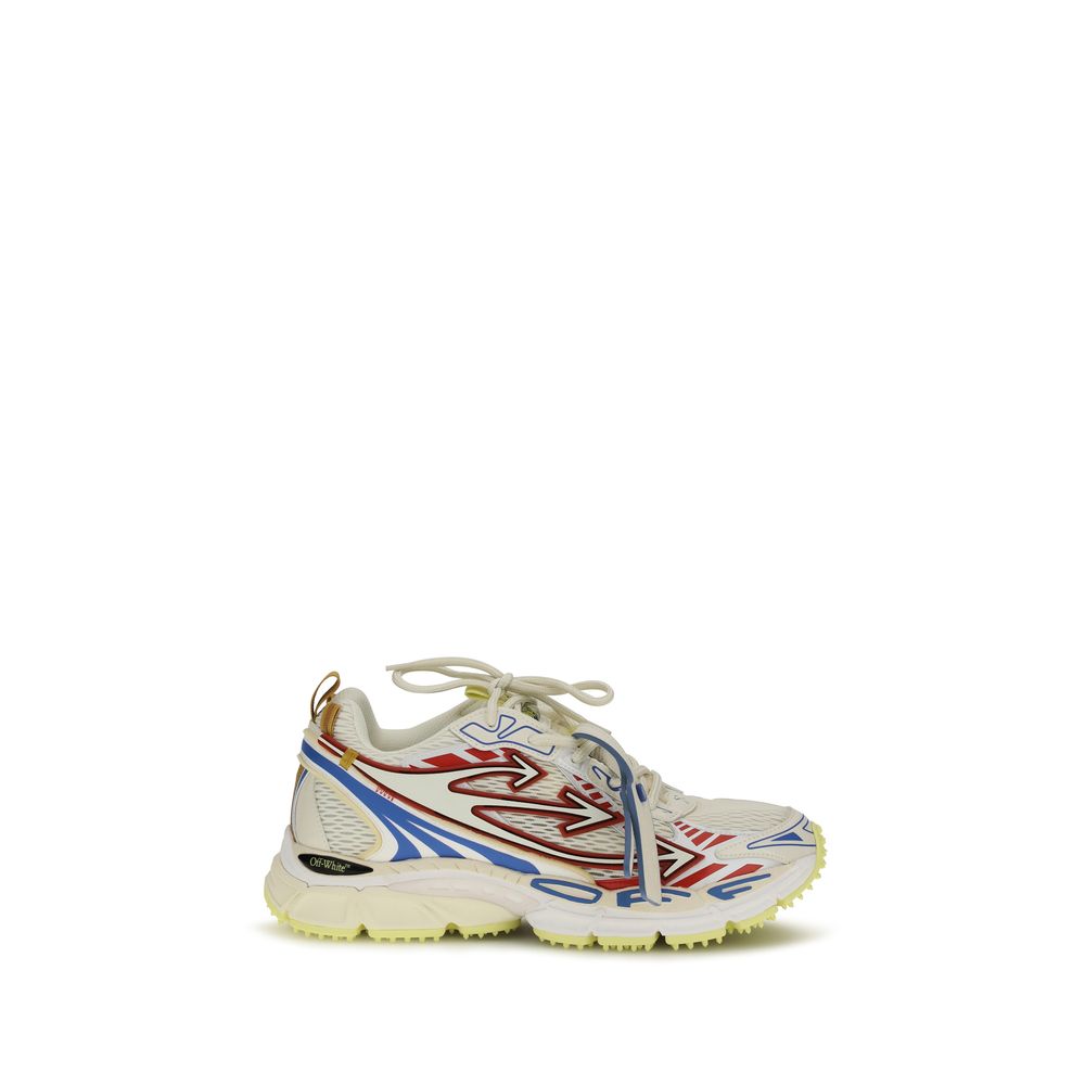 Off-White Multicolor Polyester Athletic Sneakers | Regal Royce