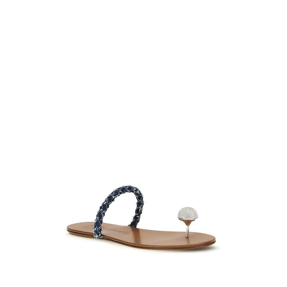 Pedro García Brown Calf Leather Bos Taurus Sandals | Regal Royce