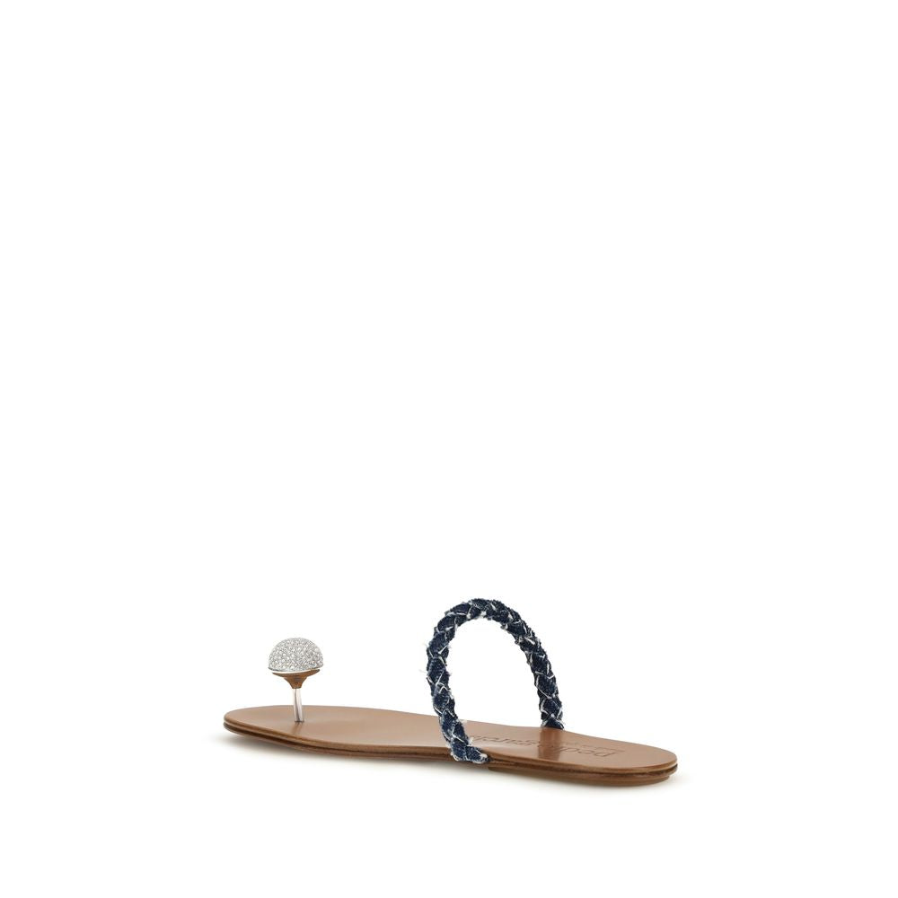 Pedro García Brown Calf Leather Bos Taurus Sandals | Regal Royce