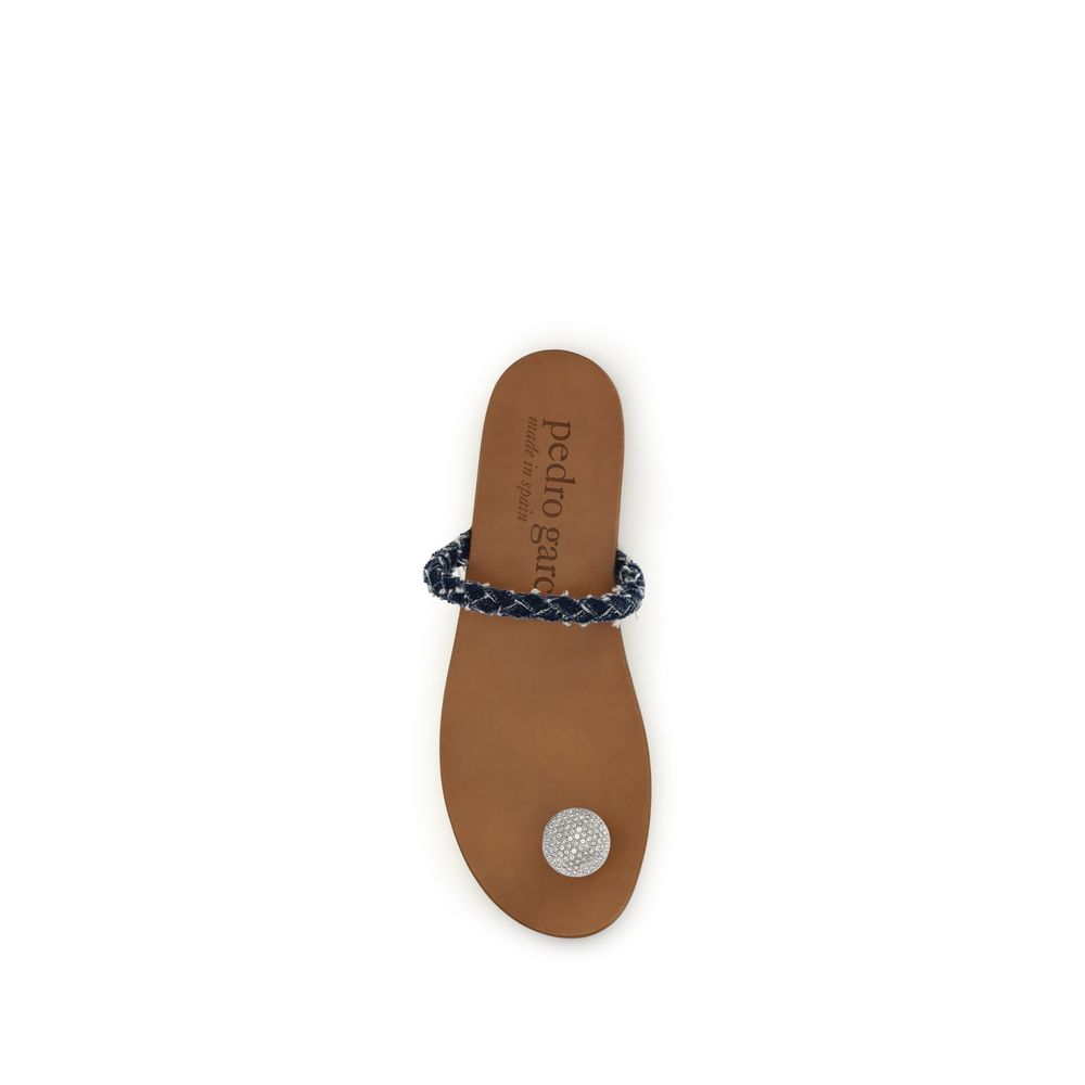 Pedro García Brown Calf Leather Bos Taurus Sandals | Regal Royce