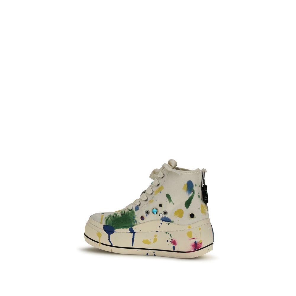 R13 Multicolor Cotton High Top Sneakers | Regal Royce