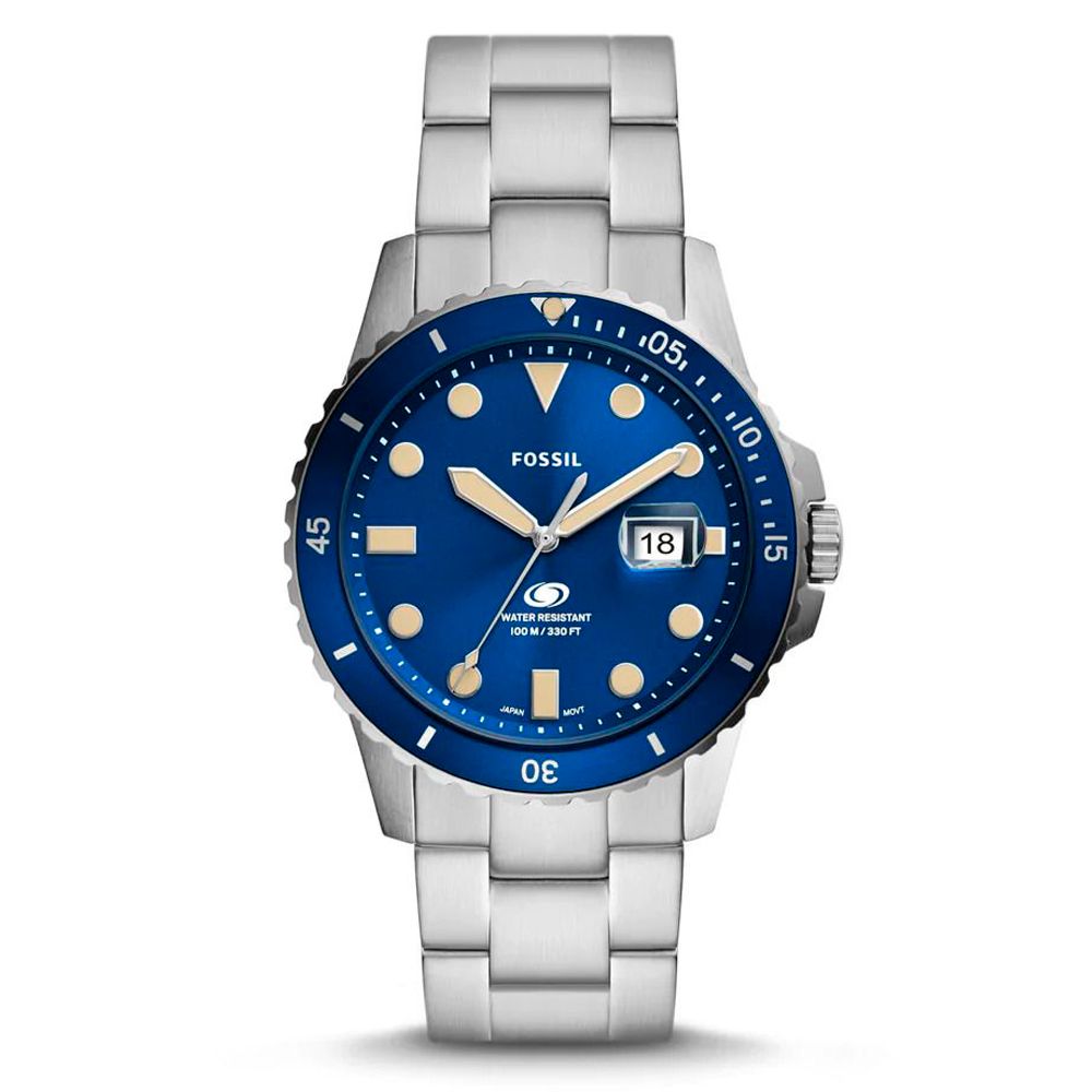Fossil Gray Stainless Steel Dress Watch | Regal Royce