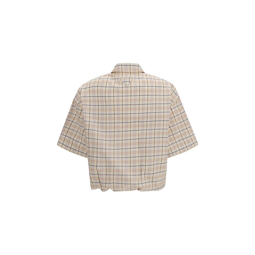 Prada Beige Fabric Pattern Shirt | Regal Royce