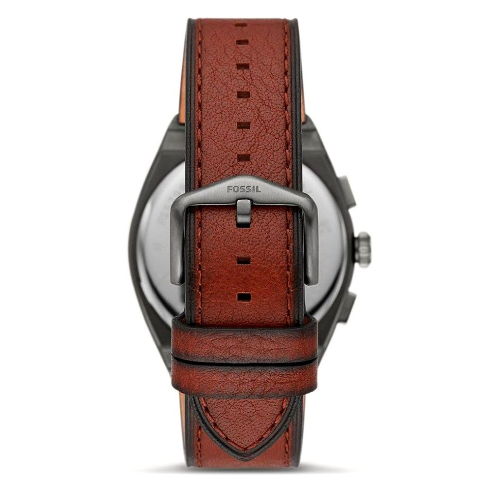 Fossil Brown Leather Dress Watch | Regal Royce