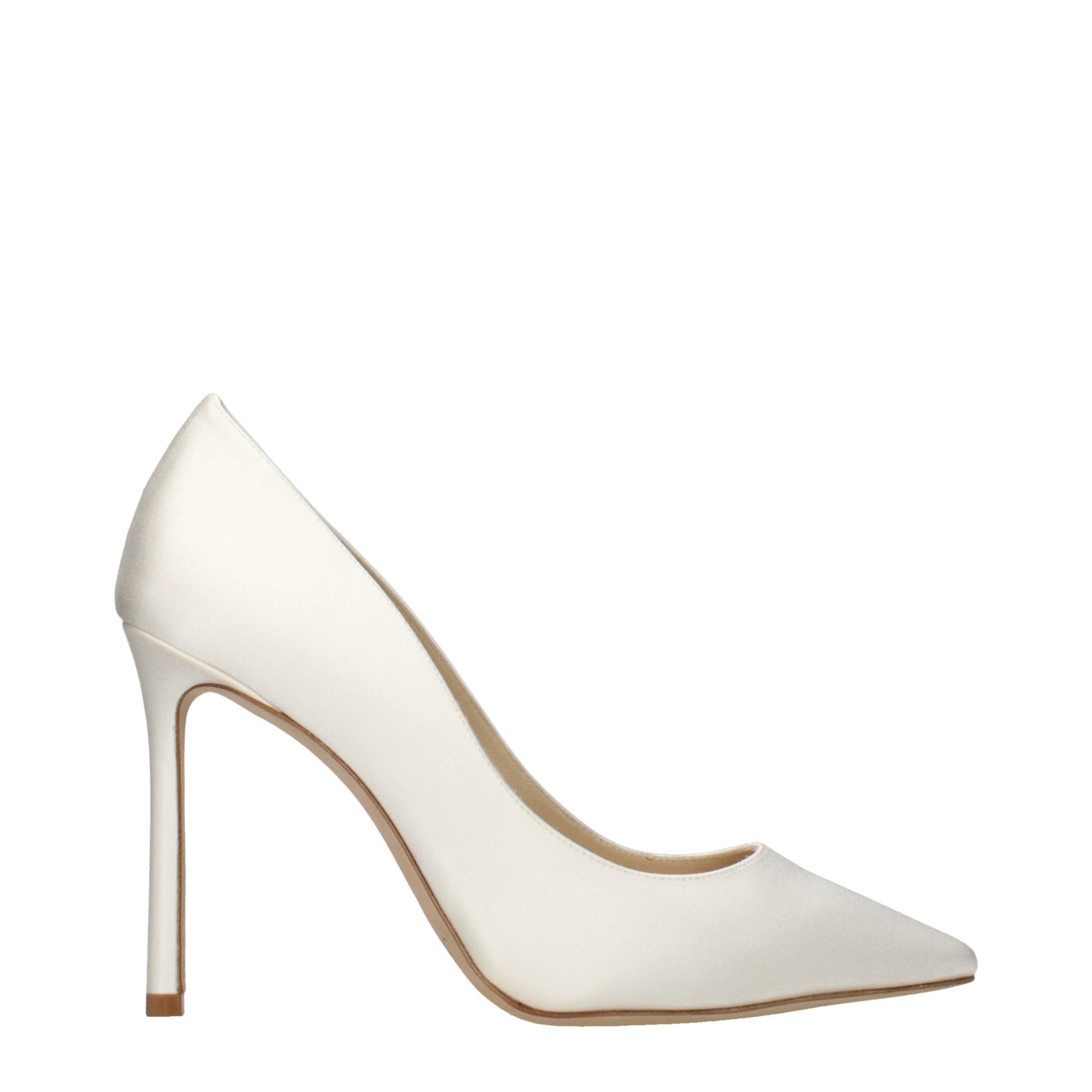 Jimmy Choo Beige Satin Platform Pumps | Regal Royce