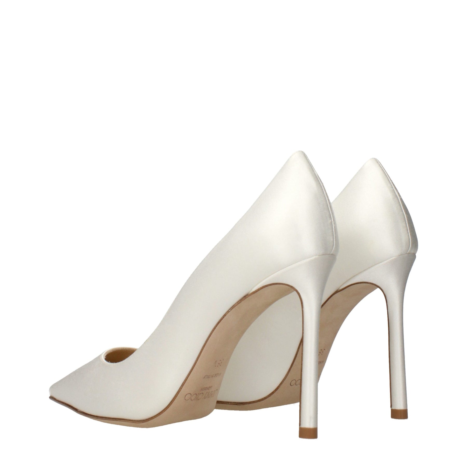 Jimmy Choo Beige Satin Platform Pumps | Regal Royce