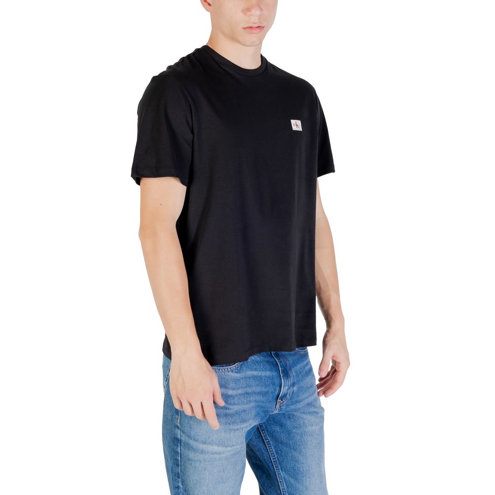 Calvin Klein Jeans Black Cotton T-Shirt | Regal Royce