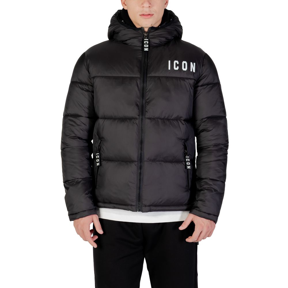 Icon Black Polyester Coat | Regal Royce