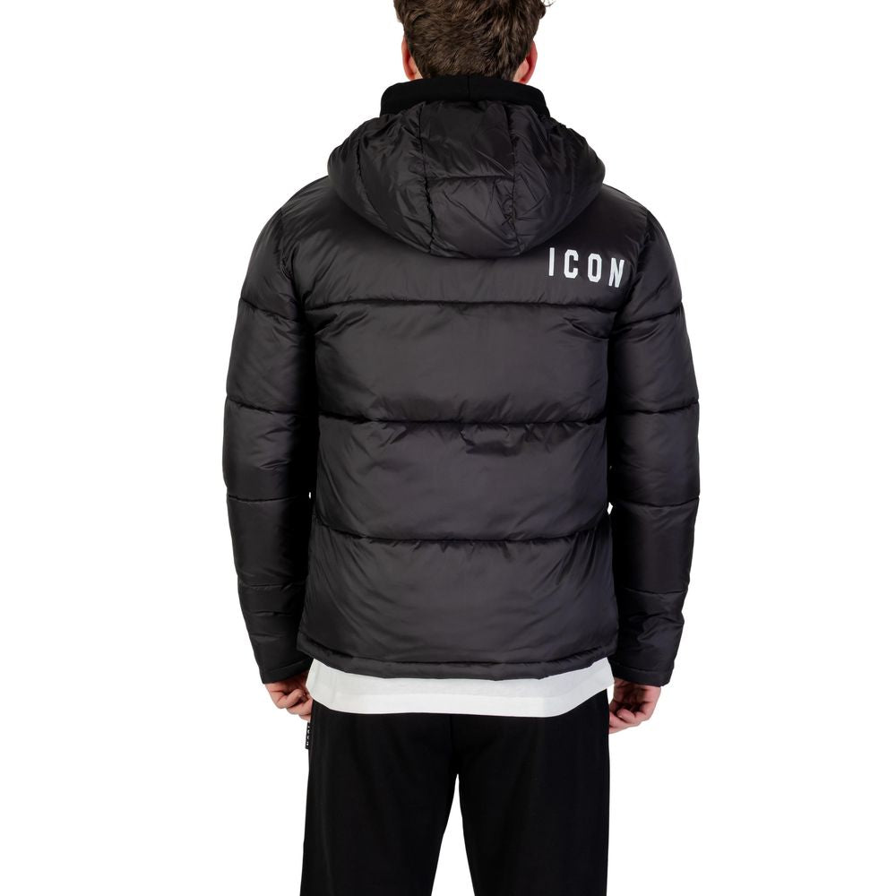 Icon Black Polyester Coat | Regal Royce