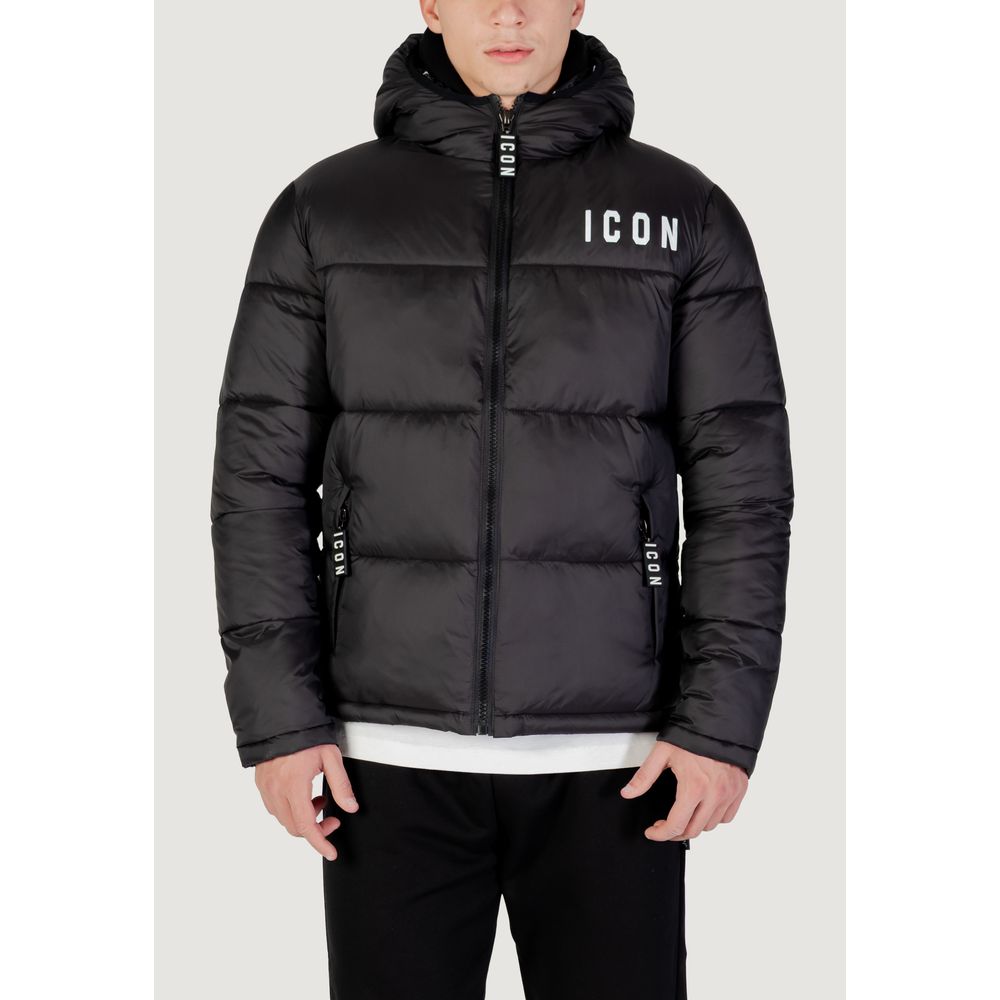 Icon Black Polyester Coat | Regal Royce