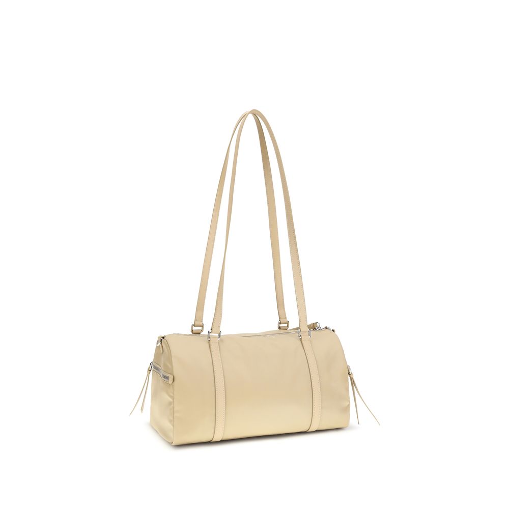 Prada Beige Polyamide Shoulder Bag | Regal Royce