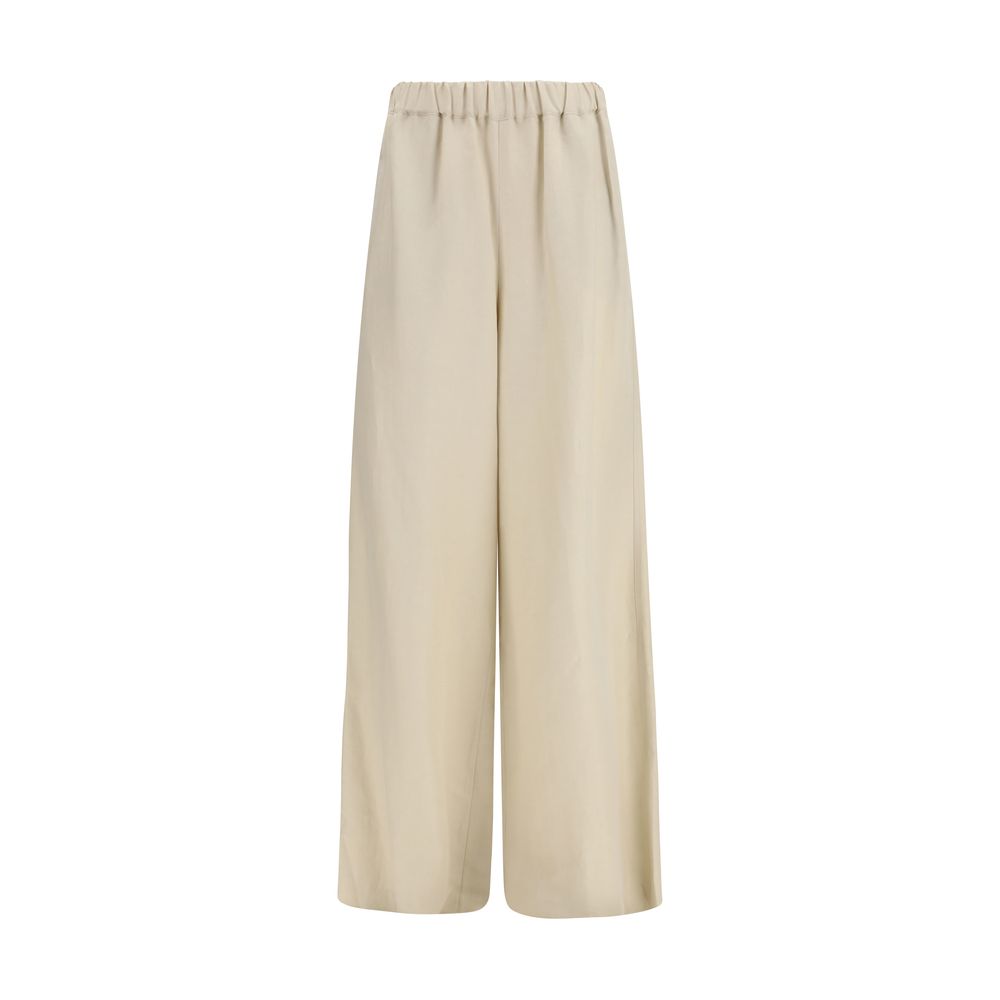 Max Mara Beige Linen Casual Pants | Regal Royce