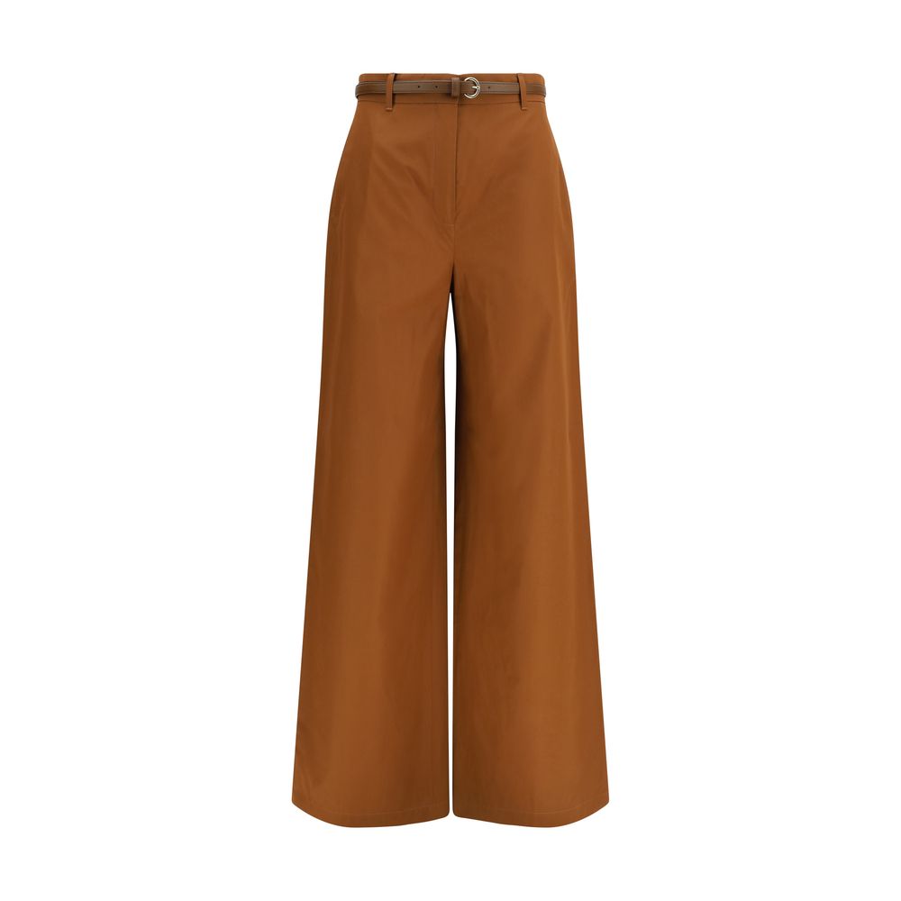 Max Mara Brown Cotton Casual Pants | Regal Royce