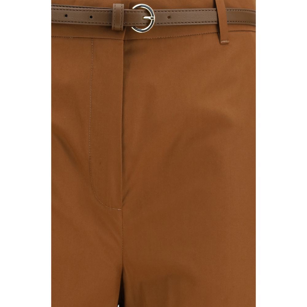 Max Mara Brown Cotton Casual Pants | Regal Royce