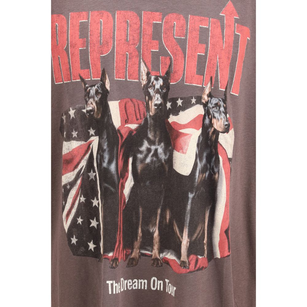 Represent Black Cotton T-Shirt | Regal Royce