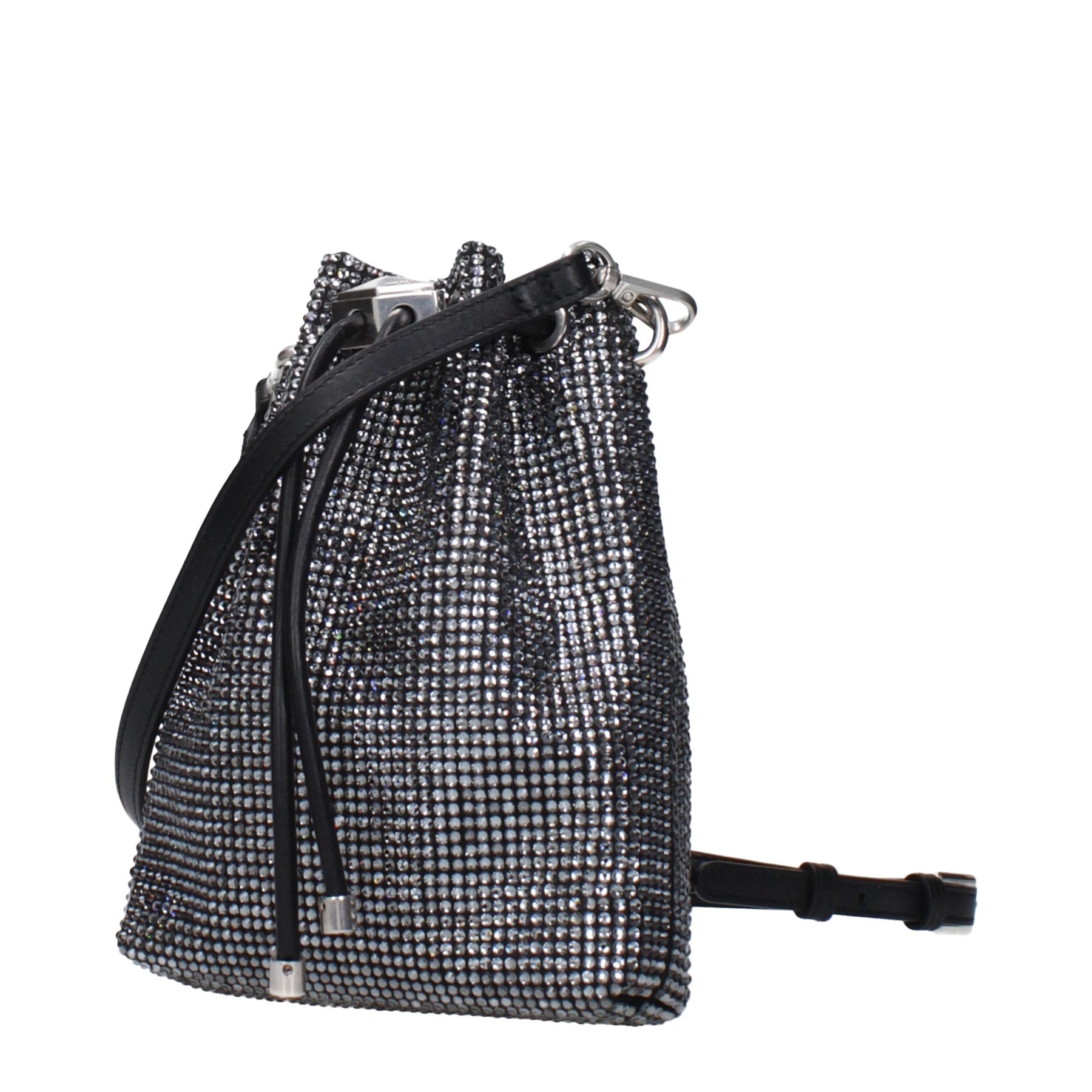 Jimmy Choo Black Satin Crossbody Bag | Regal Royce