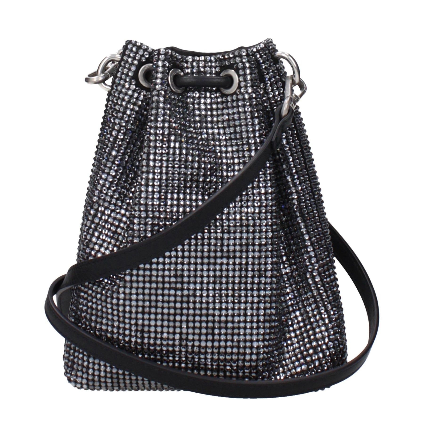 Jimmy Choo Black Satin Crossbody Bag | Regal Royce