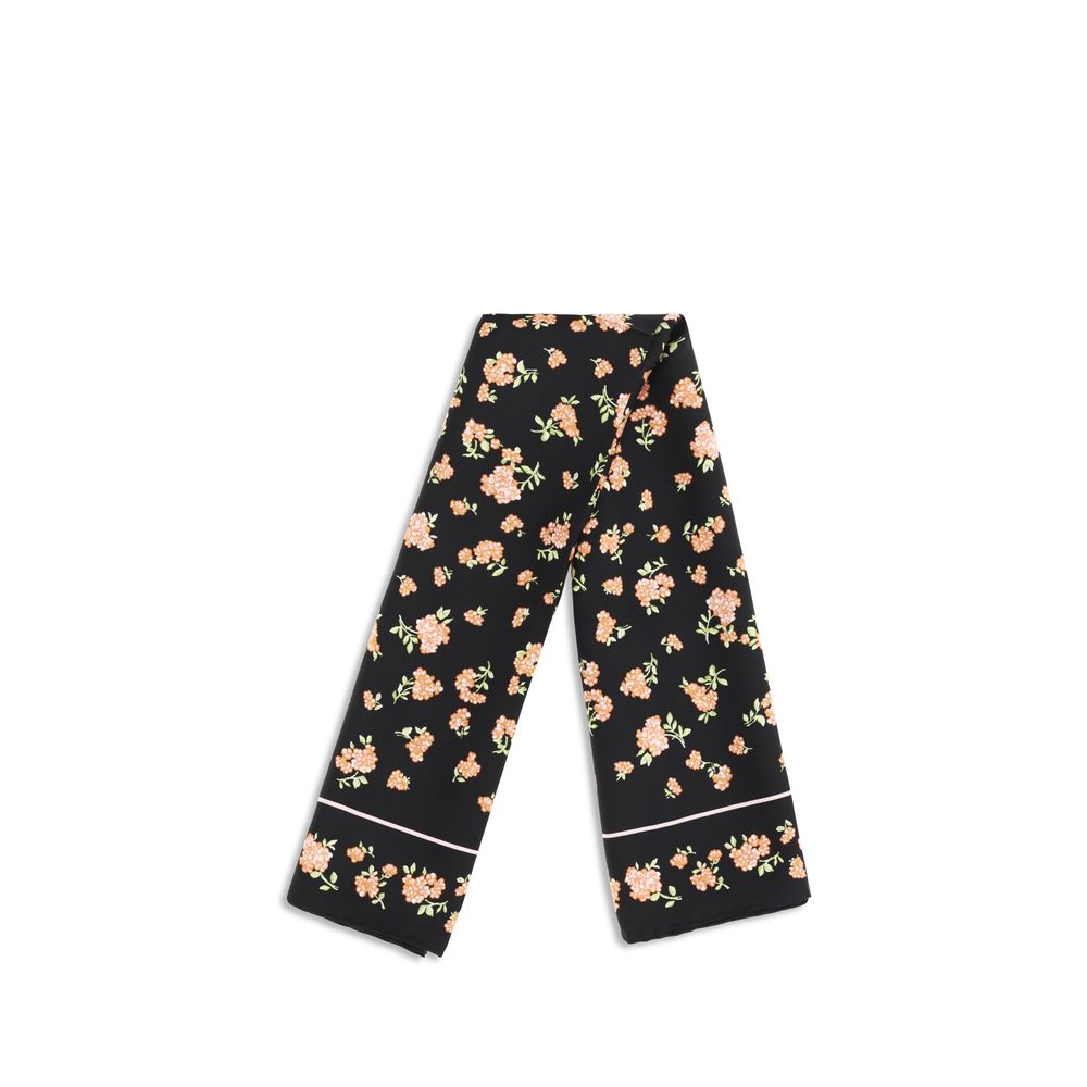 Valentino Garavani Black Silk Scarf | Regal Royce