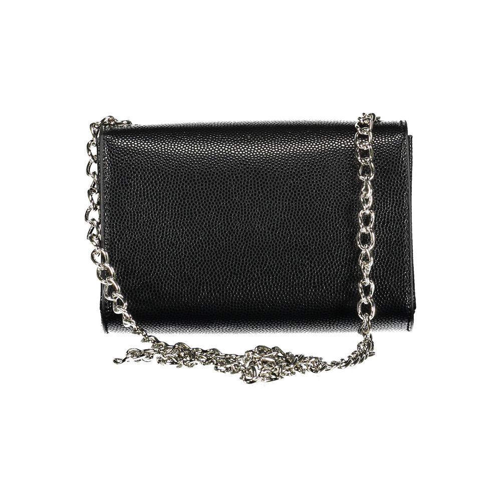 Mario Valentino Black Polyurethane Women Handbag | Regal Royce