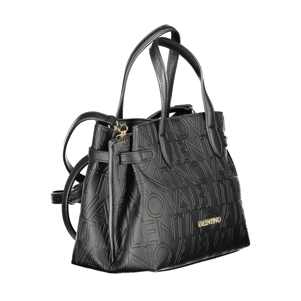 Mario Valentino Black Polyurethane Women's Bag | Regal Royce
