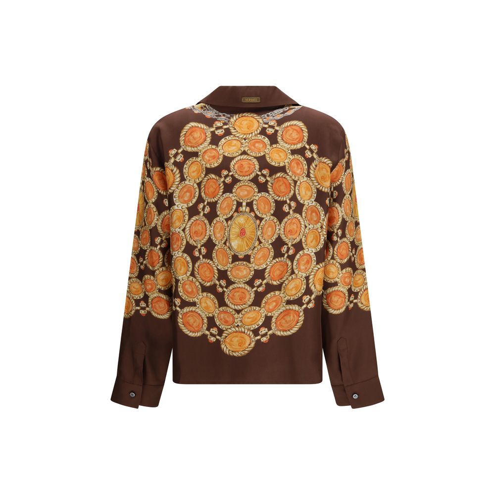 Versace Brown Fabric Shirt | Regal Royce