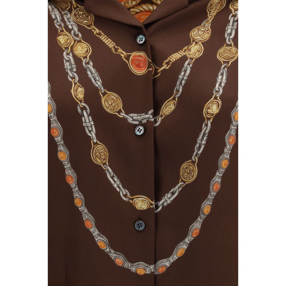 Versace Brown Fabric Shirt | Regal Royce