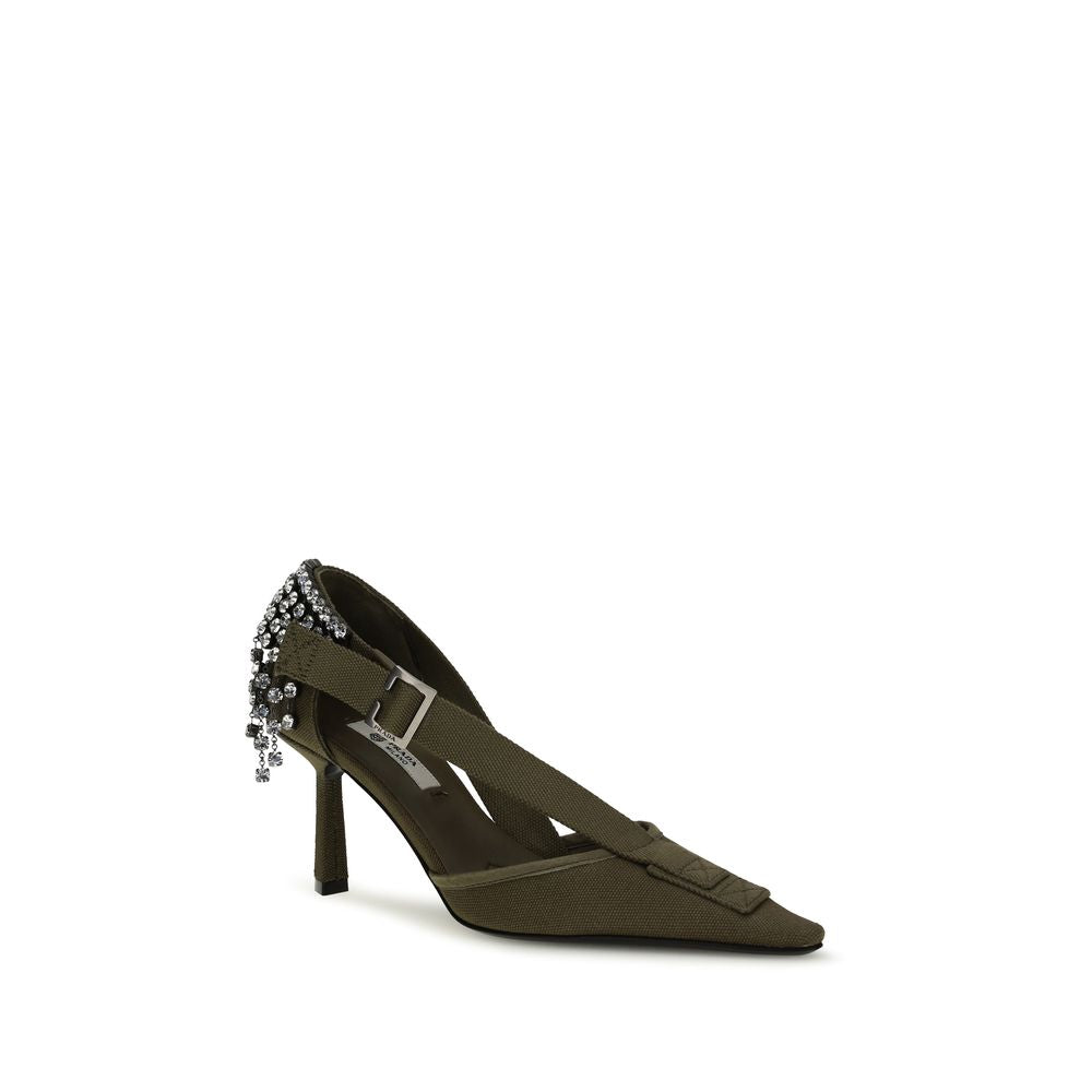 Prada Bicolor Cotton High Heel Pumps | Regal Royce