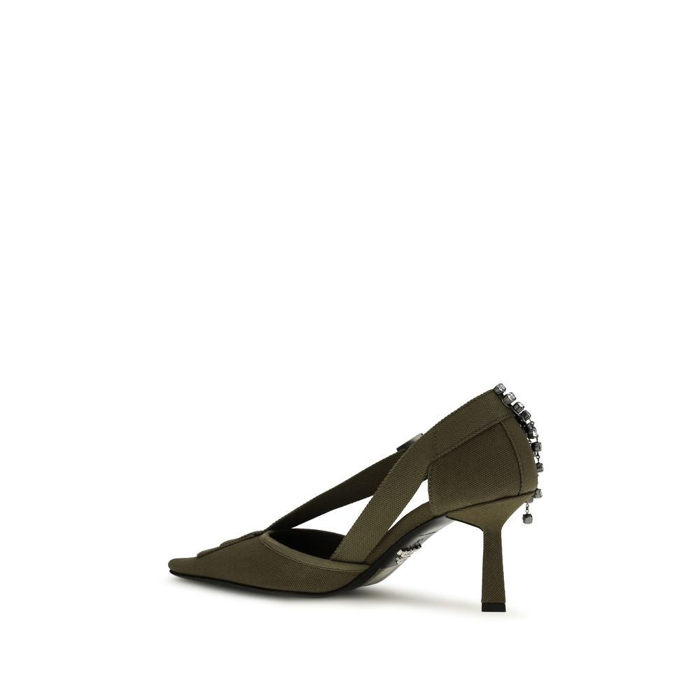 Prada Bicolor Cotton High Heel Pumps | Regal Royce