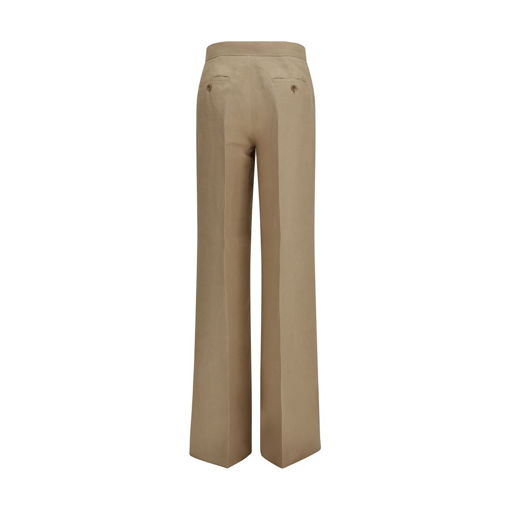 Max Mara Beige Linen Casual Pants | Regal Royce