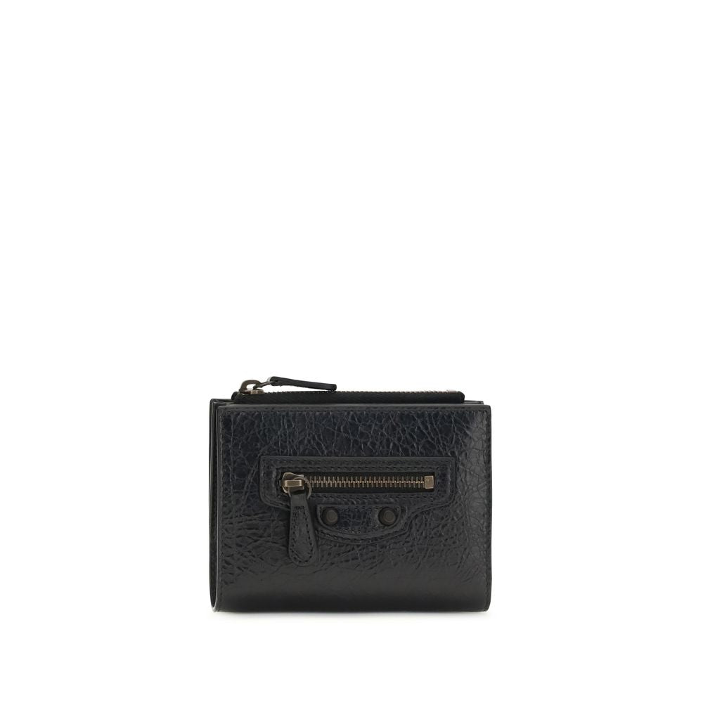 Balenciaga Black Lamb Ovis Aries Aries Wallet