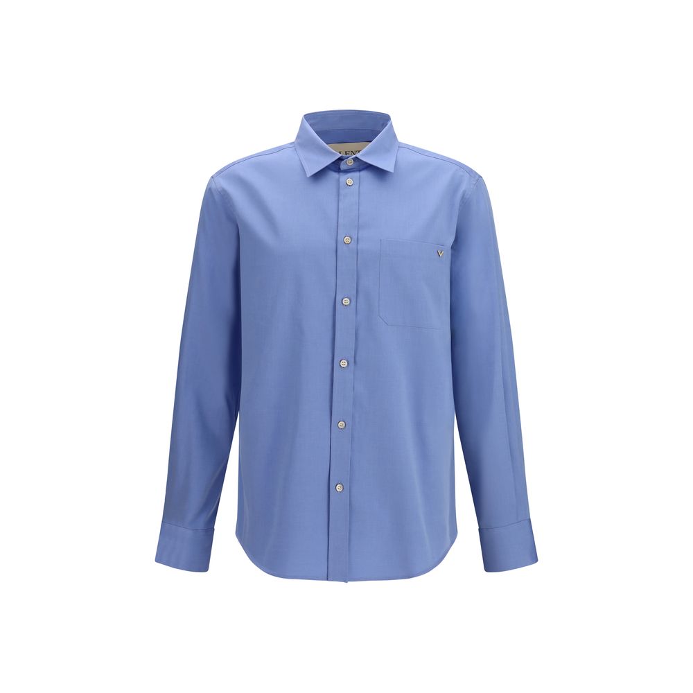 Valentino Blue Cotton Shirt | Regal Royce