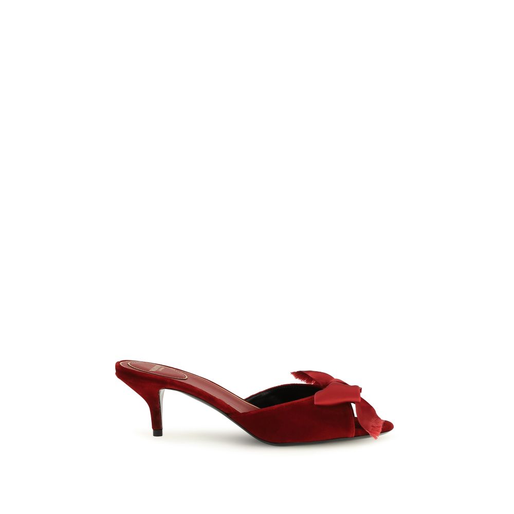 Valentino Garavani Multicolor Calf Leather Bos Taurus Flat Sandals | Regal Royce