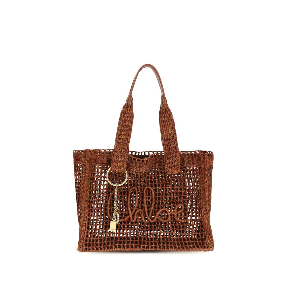 Chloé Brown Raffia Shoulder Bag | Regal Royce