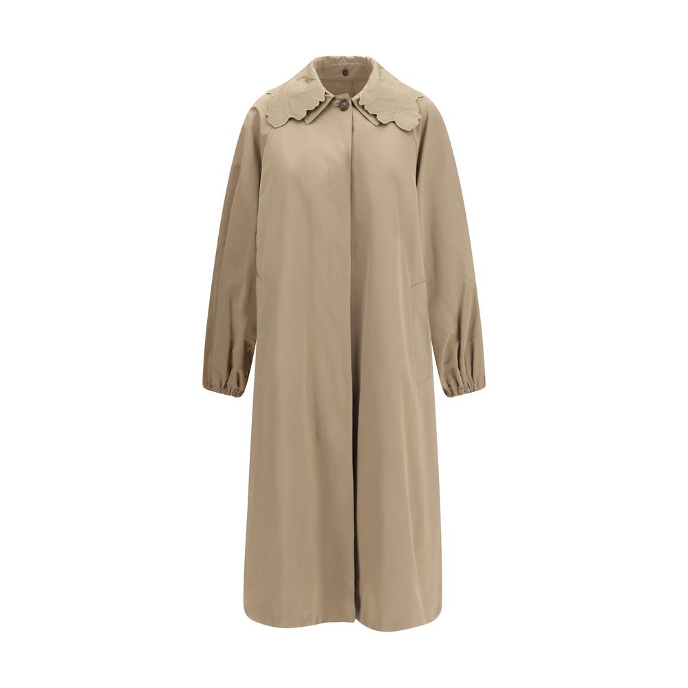 Fabiana Filippi Beige Polyester Trench Coat | Regal Royce
