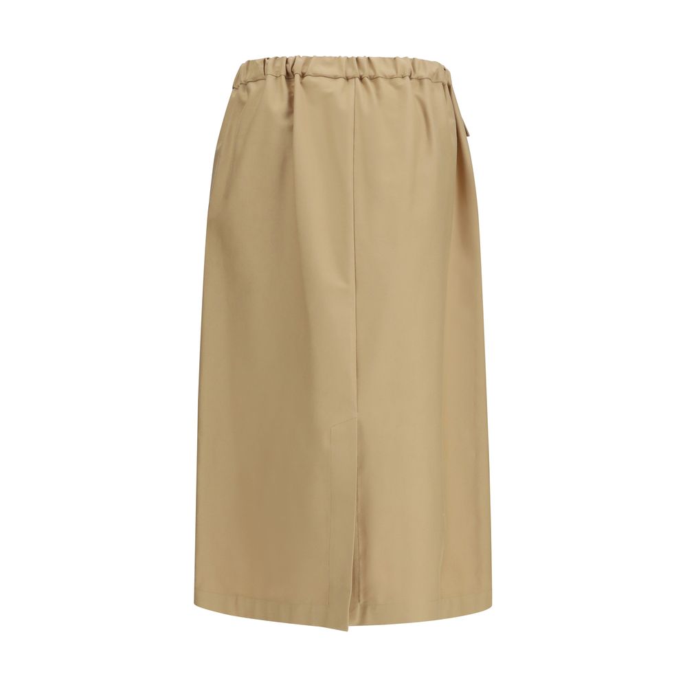 Fabiana Filippi Beige Cotton Midi Skirt | Regal Royce