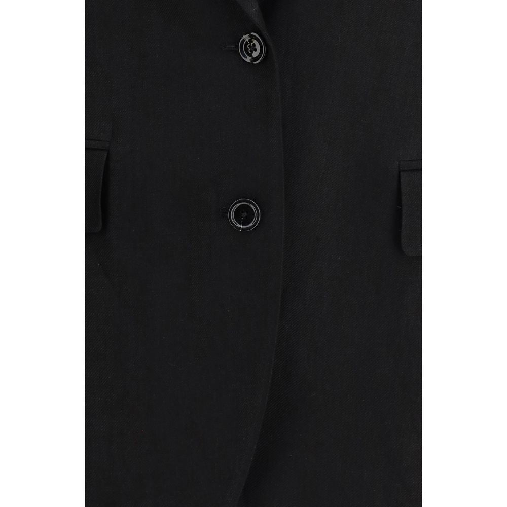 Lardini Black Linen Blazer | Regal Royce