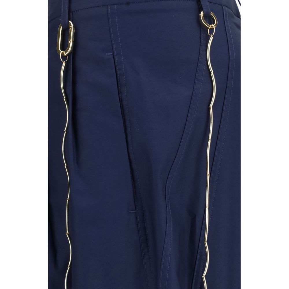 Darkpark Blue Cotton Casual Pants | Regal Royce