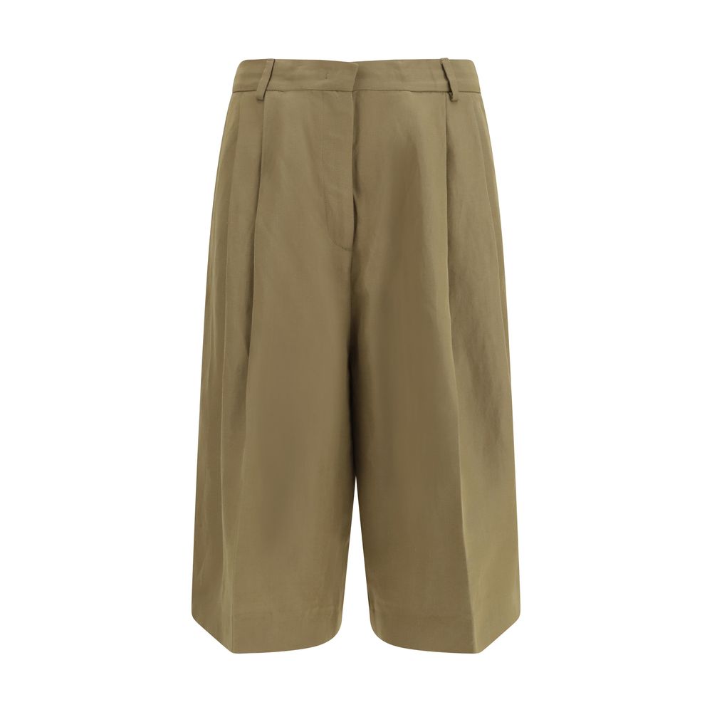 Fabiana Filippi Beige Viscose Cropped Pants | Regal Royce