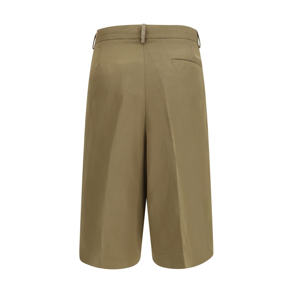 Fabiana Filippi Beige Viscose Cropped Pants | Regal Royce