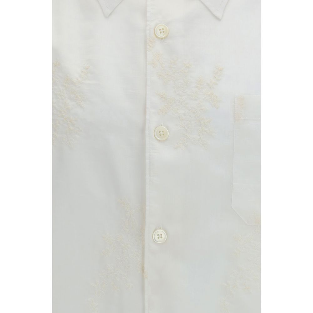 Our Legacy White Cotton Pattern Shirt | Regal Royce