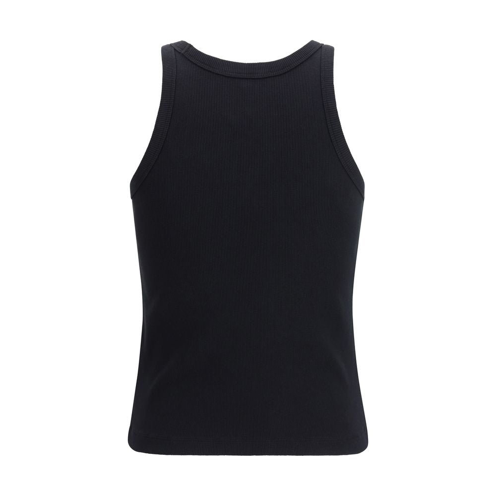 Maison Kitsuné Black Cotton Tank Tops | Regal Royce